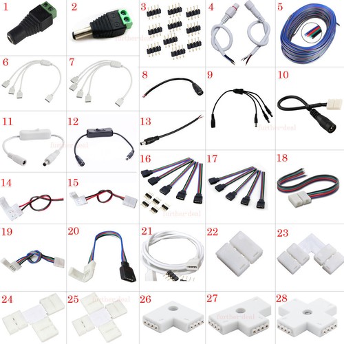 Led strip light connector - led,