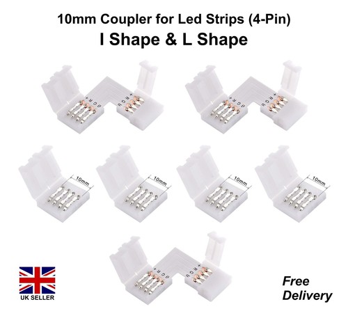 Led strip connector 10mm pin - led,