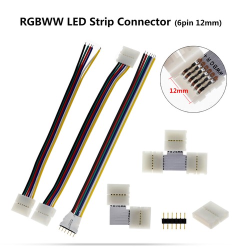 6pin 12mm led strip - 12mm, cable