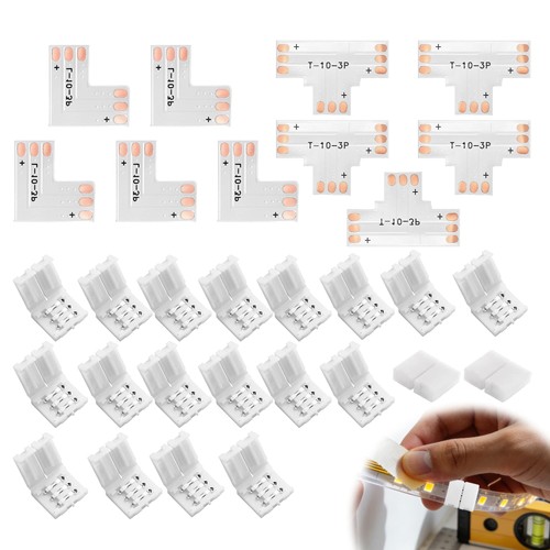 10pcs rgb led strip connectors - rgb,